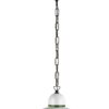 Sospensione 1 Luce Ceramica Verde Decorata a Mano