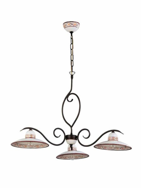 Lampadario Ceramica Artigianale Fabbrica Napoli
