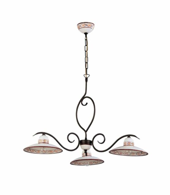 Lampadario Ceramica Artigianale Fabbrica Napoli