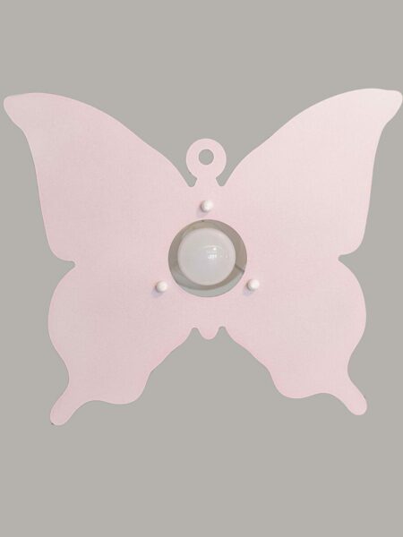 Applique Farfalla Rosa Camerette Bambini