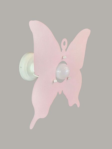 Applique Farfalla Rosa Camerette Bambini