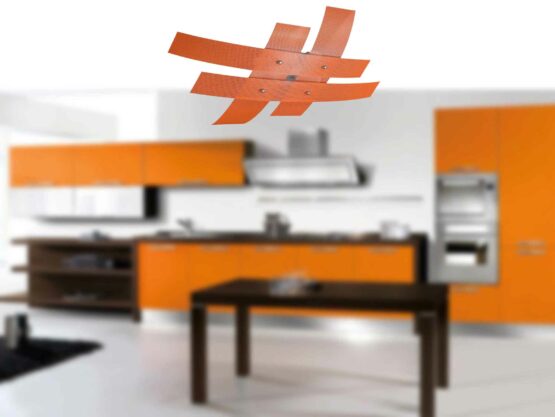 Plafoniera Arancio per cucine