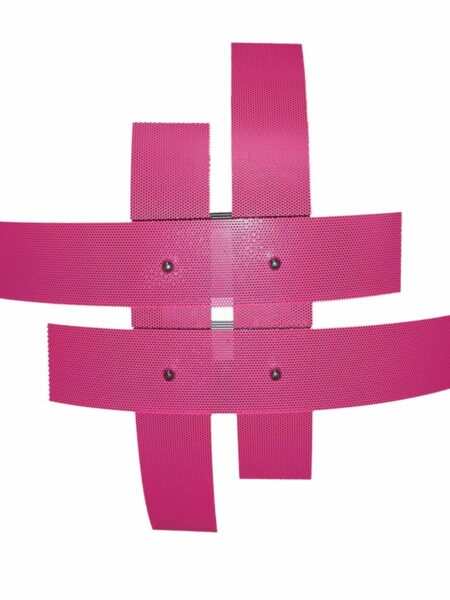 Plafoniera Moderna Metallo Fucsia  4 Luci