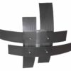 Plafoniera 4 Luci Moderna Metallo Wenge