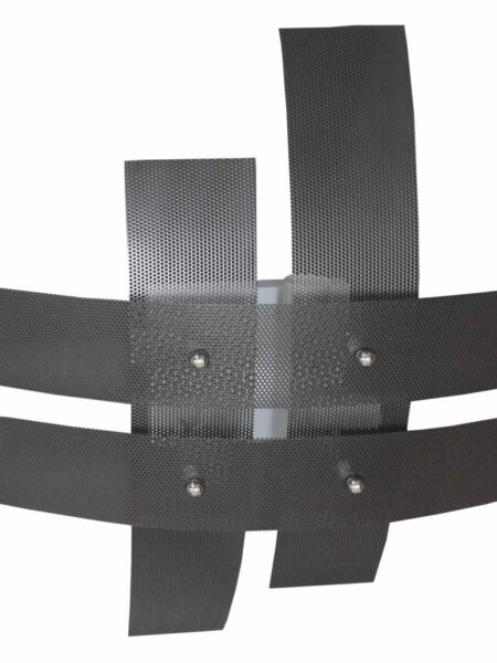 Plafoniera 4 Luci Moderna Metallo Wenge