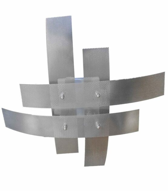 Plafoniera Moderna Cromo Laccato 4 Luci