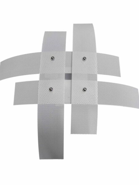 Plafoniera Moderna Bianco 4 Luci  Metallo