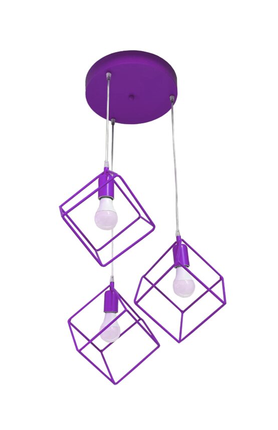 Lampadario Plafoniera Cubi Glicine