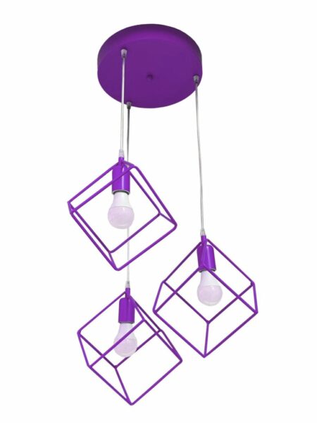 Lampadario Plafoniera Cubi Glicine