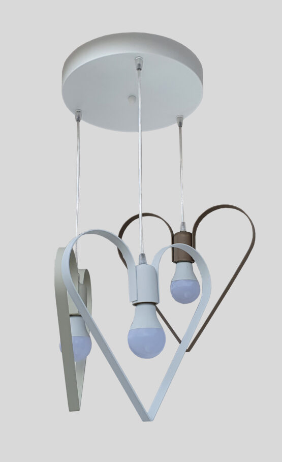 Lampadario Cuore 3 Luci
