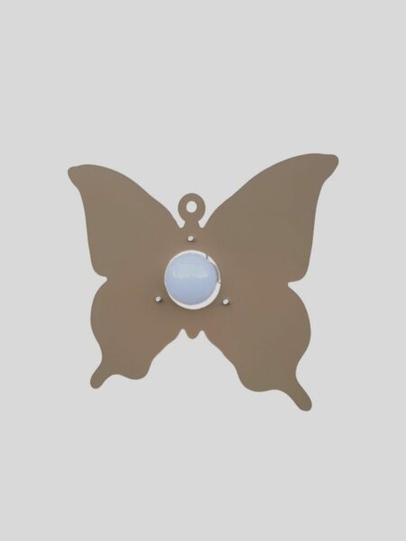 Applique Farfalla Tortora Camerette Bambini