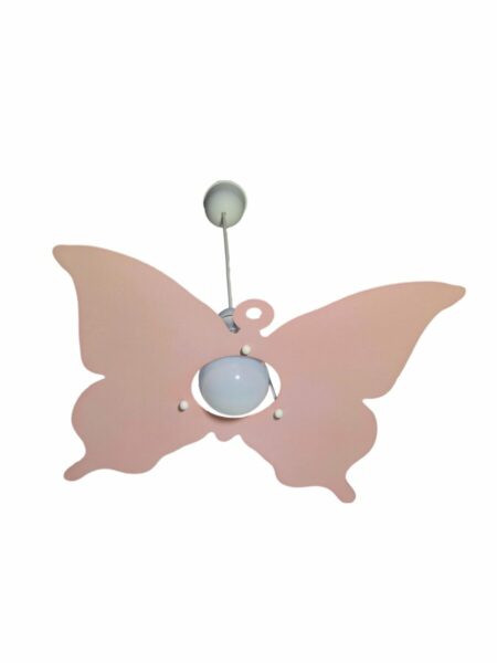 Farfalla Rosa Lampadario Bambini Sospensione Camerette