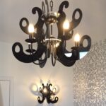Lampadario e applique in plexiglass