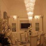 Sospensione 7 piani di strass