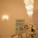 Sospensione 7 piani di strass