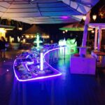 Cerimonie e tavoli componibili plexiglass luminosi