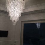 Plafoniera Quadrata Strass 6 Livelli
