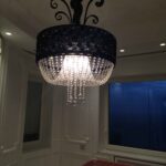 Lampadario Paralumi e Strass
