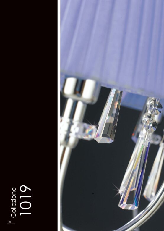 Lampadario paralumi organza