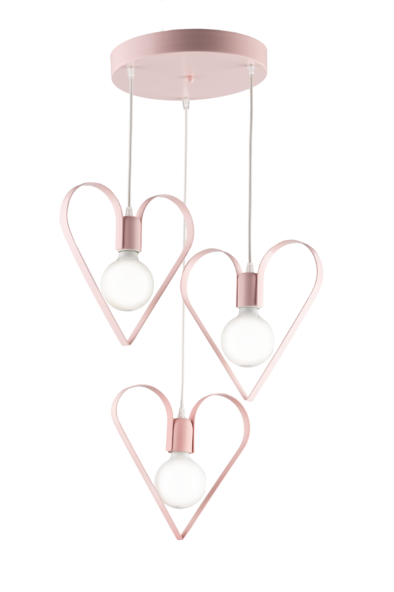 Sospensione Camerette Bambini Cuore Rosa