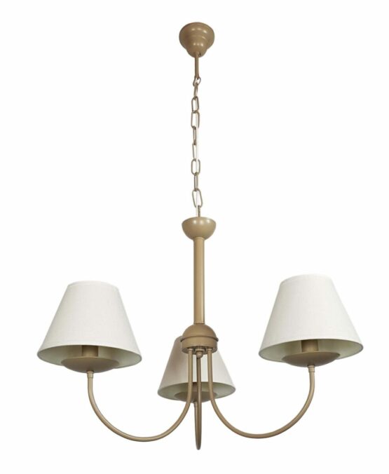 Lampadario Tortora 3 Luci Provenzale Shabby Chic