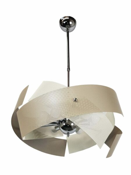 Lampadario 9 Luci Cameretta Salone Cucina Tortora Avorio