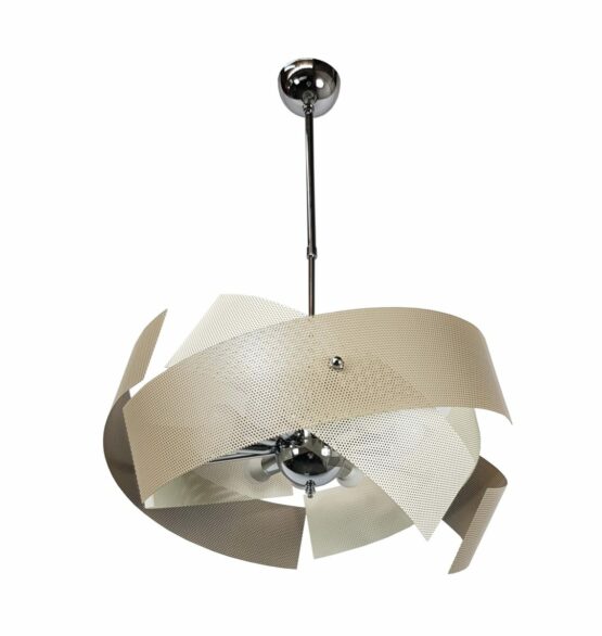 Lampadario 9 Luci Cameretta Salone Cucina Tortora Avorio