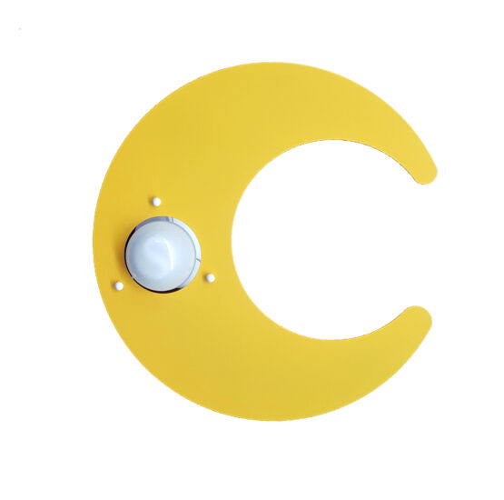 Plafoniera Luna Giallo Cameretta Bambini