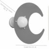 Plafoniera Luna Glicine Cameretta Bambini - immagine 2