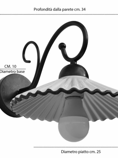Fabbrica Applique  Ceramica Decorata a Mano Blu