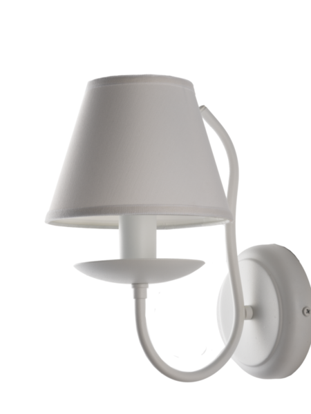 Applique Shabby Provenzale Minimal Bianco Paralume PVC