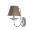 Applique Shabby Provenzale Minimal Bianco Paralume Tortora