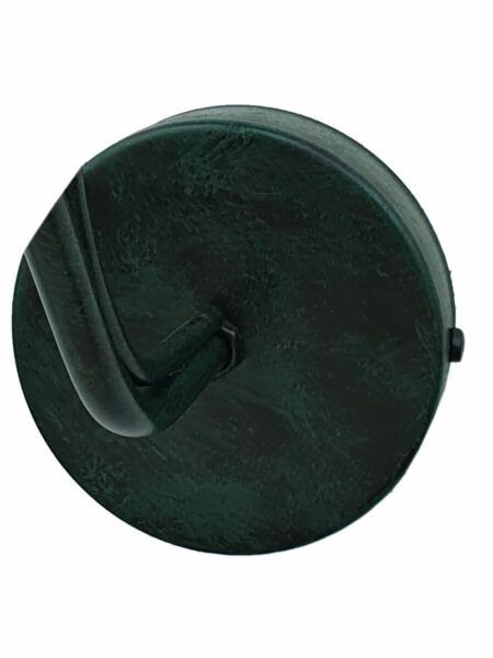 Applique Ceramica Decorata a Mano Ondulata Verde