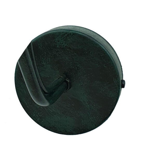 Applique Ceramica Decorata a Mano Ondulata Verde - immagine 2