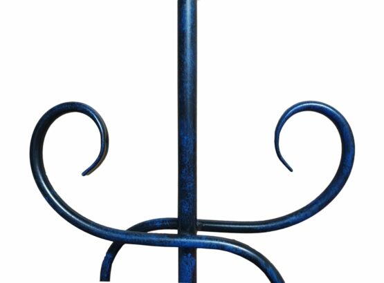 Lampadario Bilanciere in Ceramica Decorata Blu - immagine 2