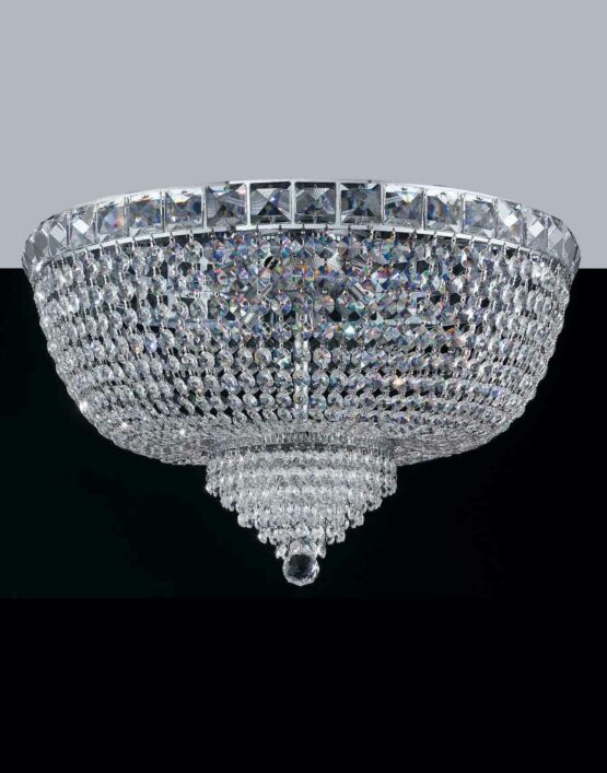 Plafoniere Strass Cristallo Asfour per Ristoranti