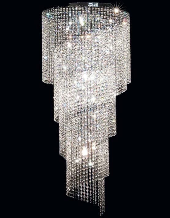 Plafoniera Salone Napoli Strass Cristallo