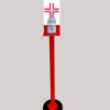 Colonnina Piantana Rosso Porta Gel Lavamani