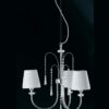 Lampadario Camera Letto Paralumi Organza Bianco