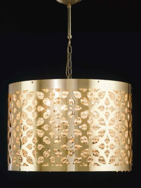 Lampadari Oro Lucido Design Innovativo Produzione Cm 60