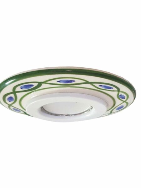 Faretto Incasso Ceramica Decoro Verde