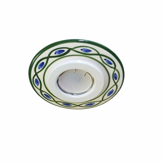 Faretto Incasso Ceramica Decoro Verde