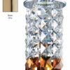 Faretto Oro Lucido Strass Quadrati Asfour Ambra