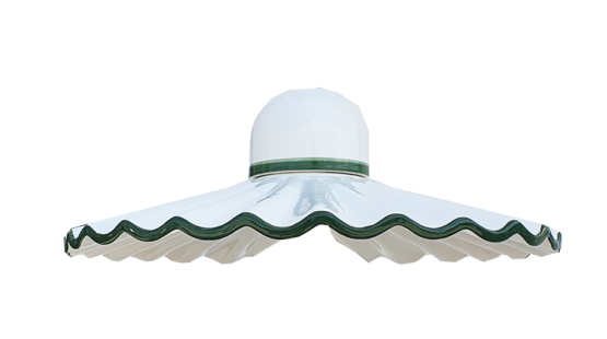 Piatto ceramica verde